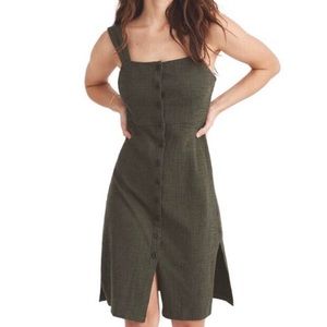 Madewell Texture & Thread Green Dress.